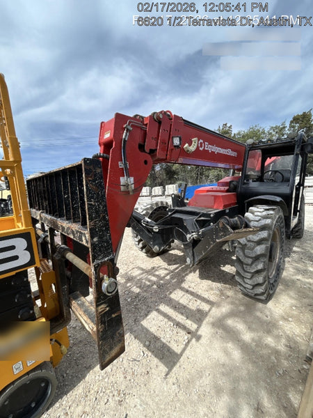 2019 Manitou MTA10055 Canopy, 120 HP, Solid Tires, Work Lights, Lift Hook, Auxiliary Hydraulics 66" Carriage and 60" Forks