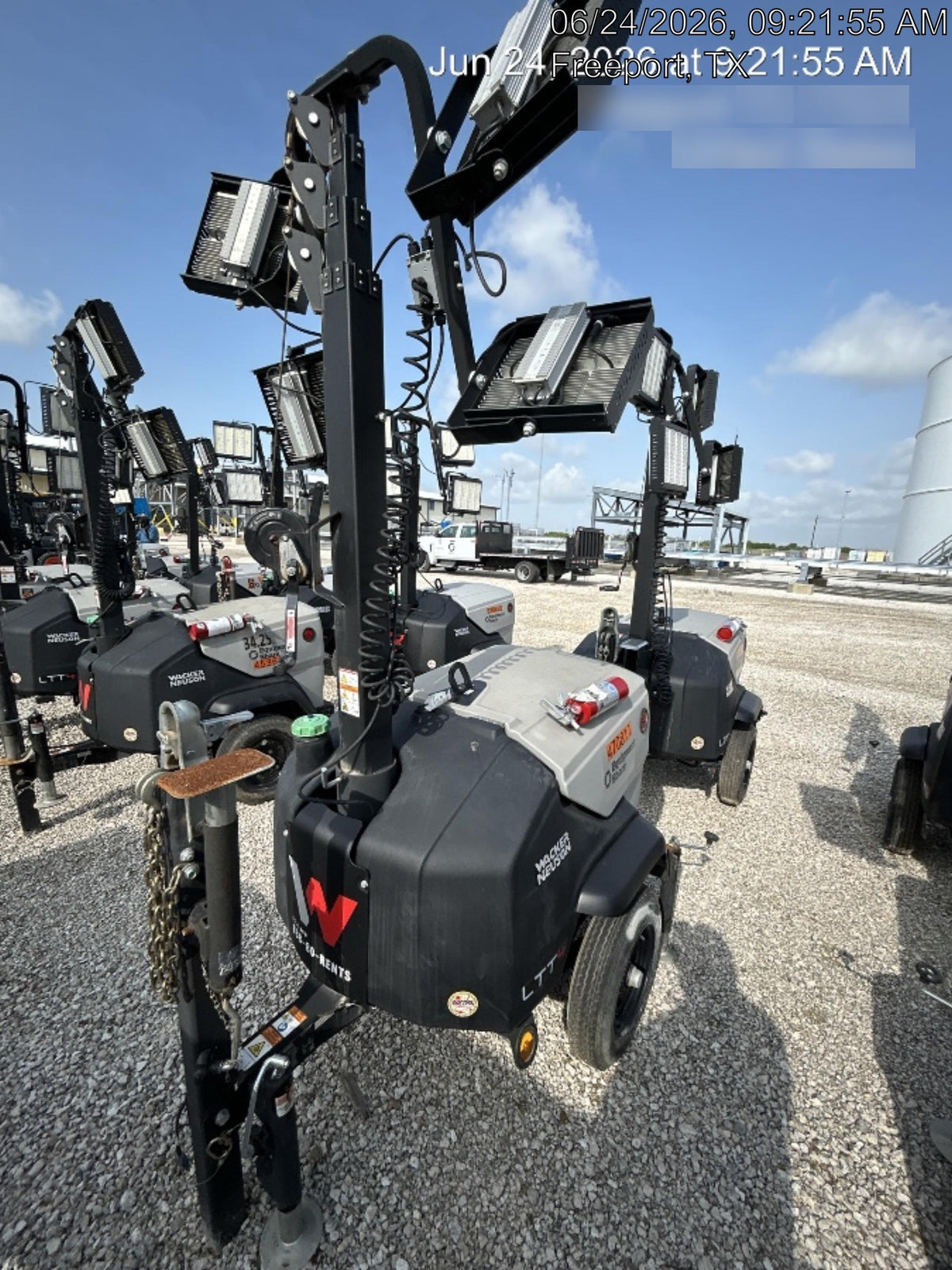 2024 Wacker Neuson LTT4 Diesel, Kohler KDW702, Deep Sea Controller, Auto Start, LED 320W, Bypass Outlet, T3