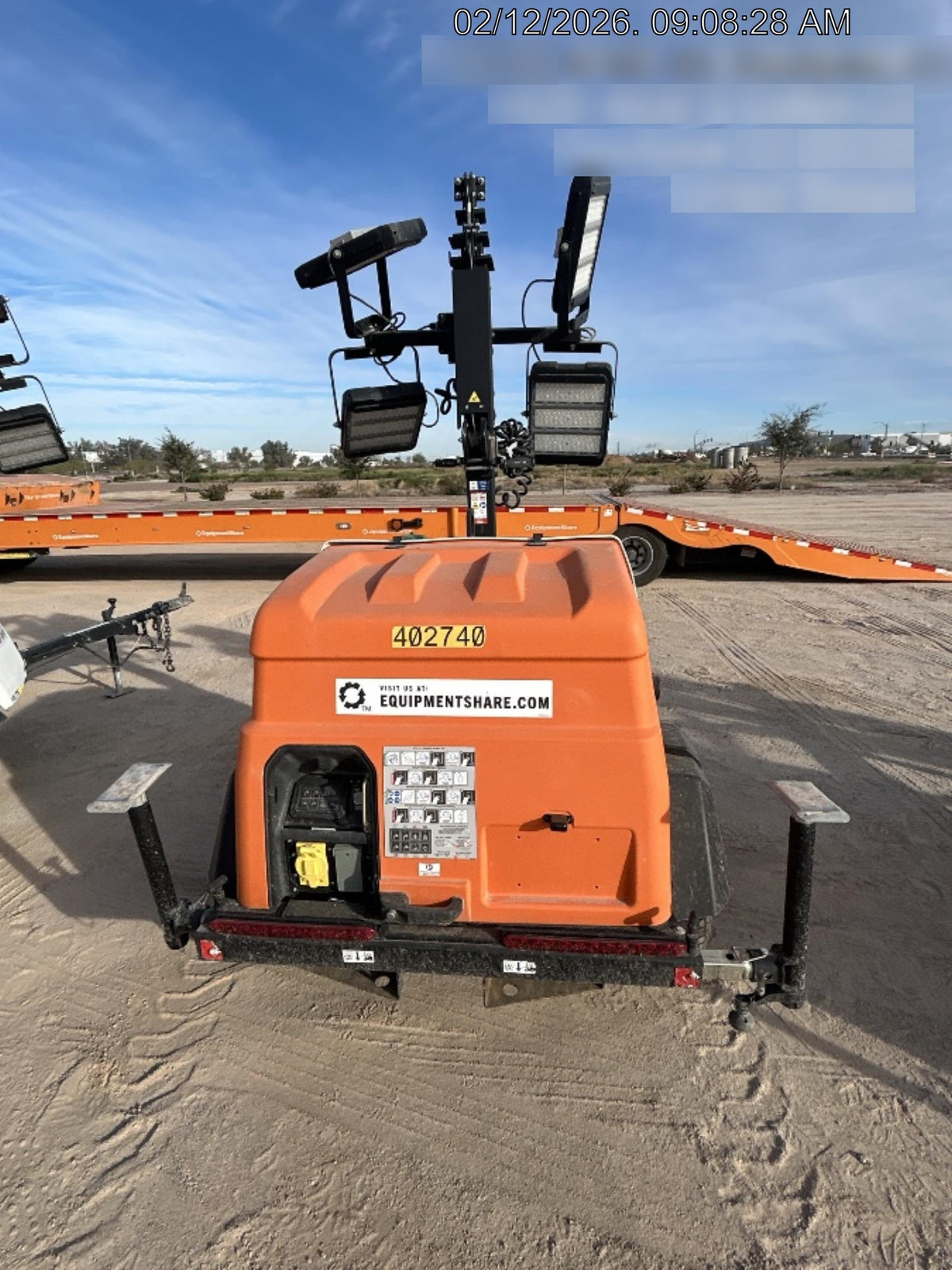 2024 Generac MLT2 Diesel, Flex Switch 120V Input, Powerzone Controller, 
(4) 320W LED Lights, 4kW Generator, 39.9 Gal Fuel Tank, 2" Ball, T3