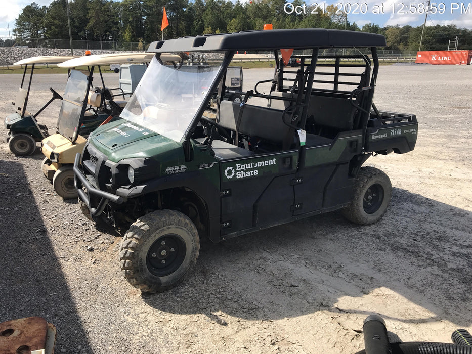 2019 Kawasaki Mule Kawasaki Mule 4x4 Diesel UTV w/Hard Top, Windshield, Beacon, Backup Alarm, ES Keypad/Hardware Installed