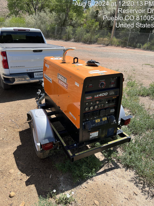 2022 Lincoln Electric LE400 Kubota V1505, Trlr, Cable Rack, Light Kit, ES Decals, T3