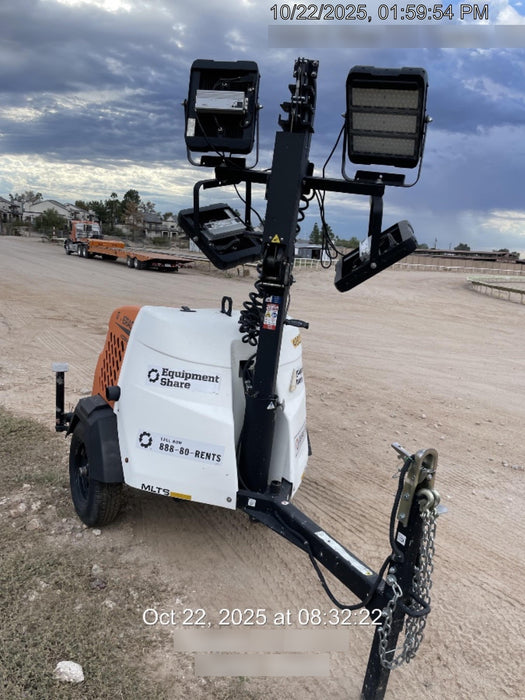 2024 Generac MLT2 Diesel, Flex Switch 120V Input, Powerzone Controller, 
(4) 320W LED Lights, 4kW Generator, 39.9 Gal Fuel Tank, 2" Ball, T3