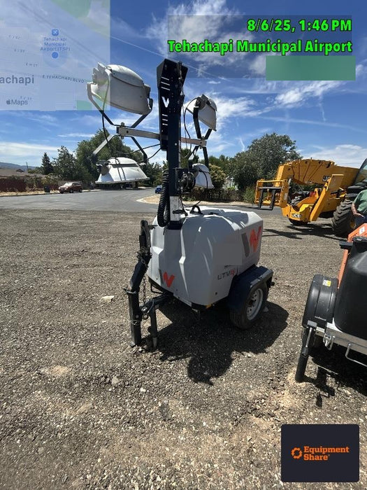 2019 Wacker Neuson LTV6L-MH Wacker Neuson LTV6L Mobile Light Tower w/Fuel Level Sensor Installed