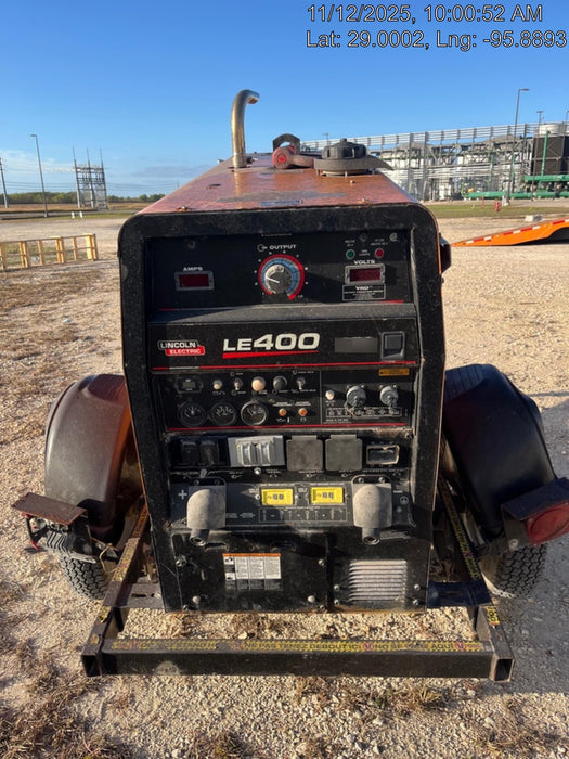 2022 Lincoln Electric LE400 Kubota V1505, Trlr, Cable Rack, Light Kit, ES Decals, T3