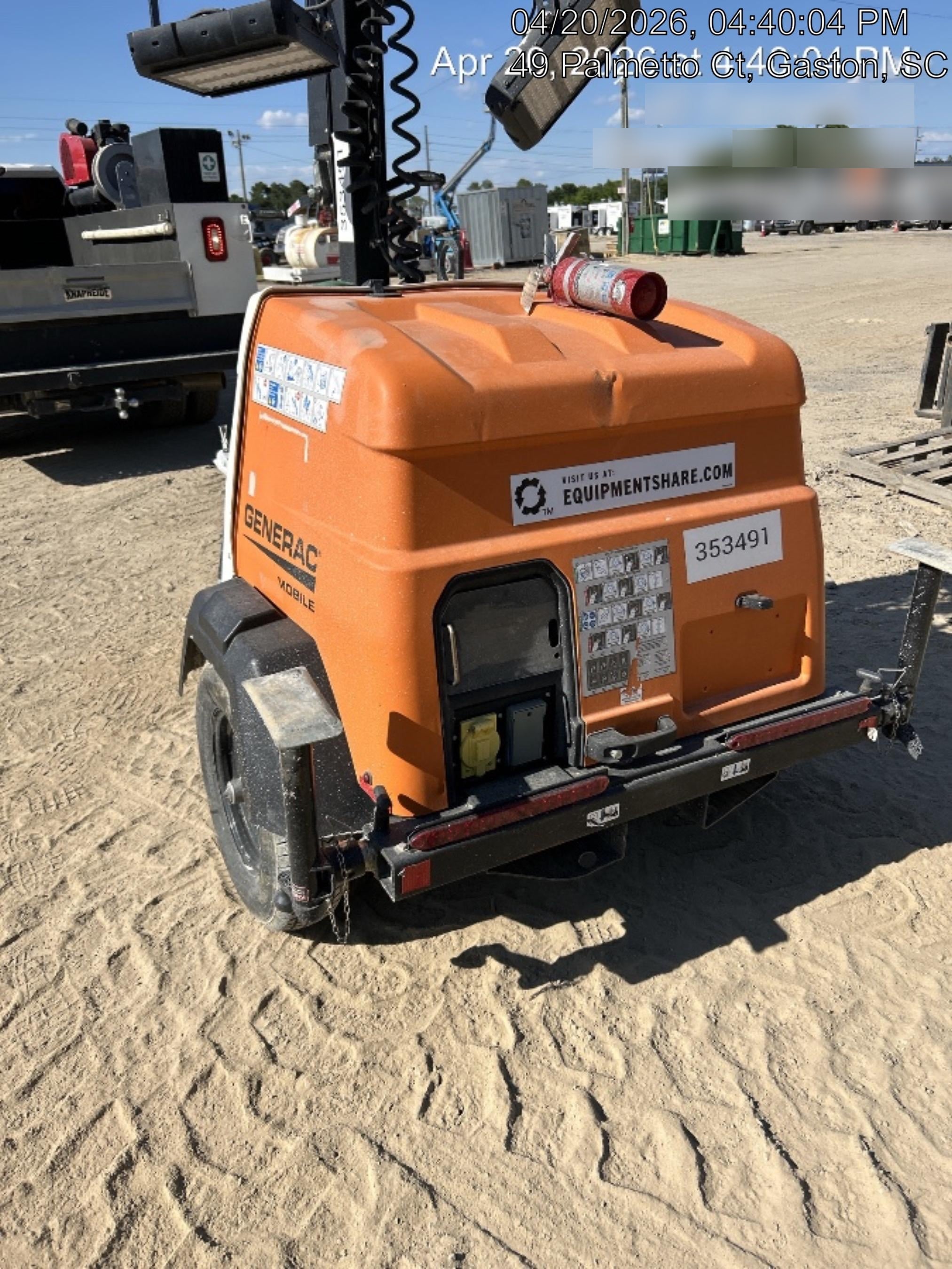 2023 Generac MLT2 Diesel, Flex Switch 120V Input, Powerzone Controller, (4) 320W LED Lights, 4kW Generator, 39.9 Gal Fuel Tank, 2" Ball, T3
