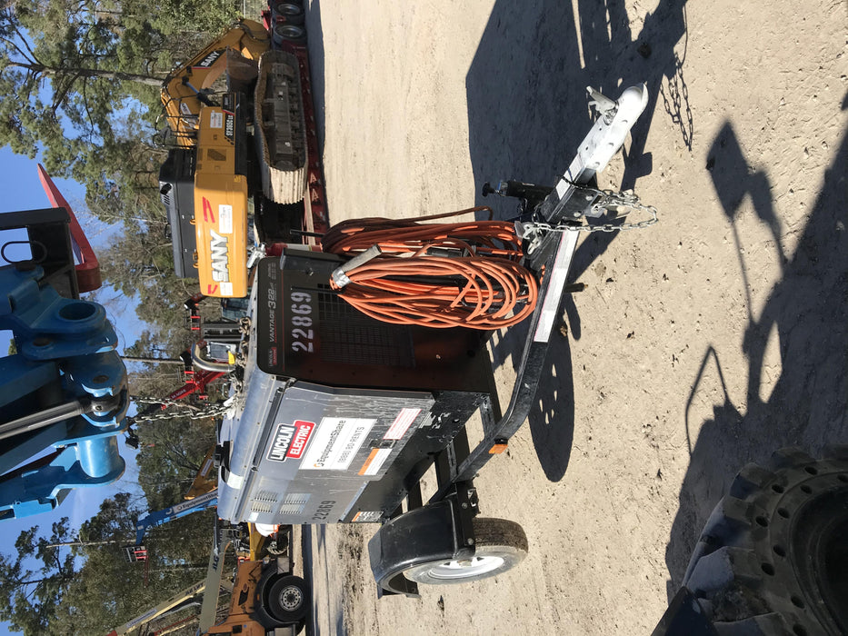 2019 Lincoln Electric Vantage 322 Lincoln Vantage 322 Welder w/Trailer, Light Kit, Cable Rack