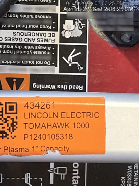 2024 LINCOLN ELECTRIC TOMAHAWK 1000