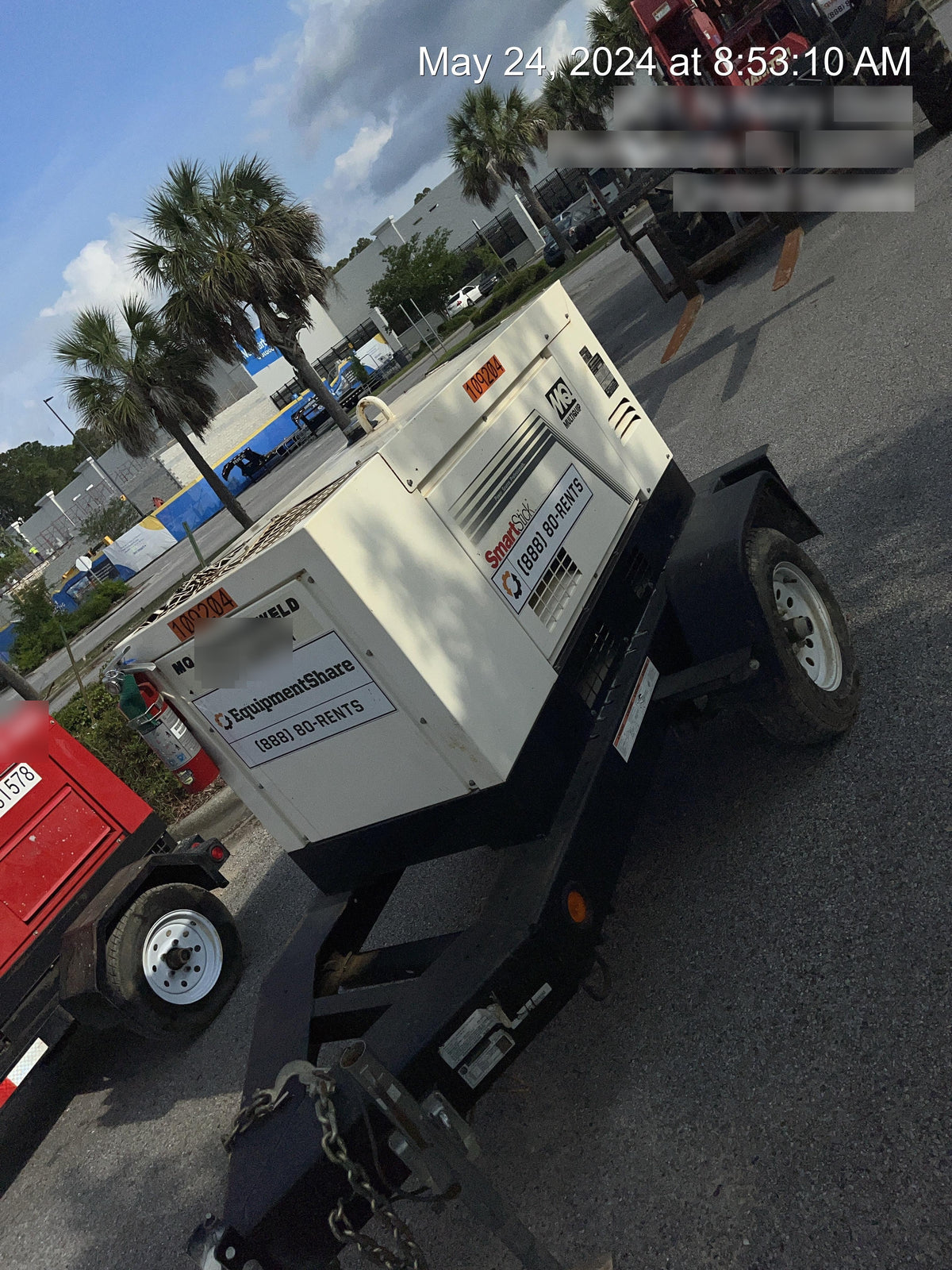 2020 Multiquip DLW400ESA4 400 amp Welder, 14kW, 120/240V, T4F Kubota, Trailer