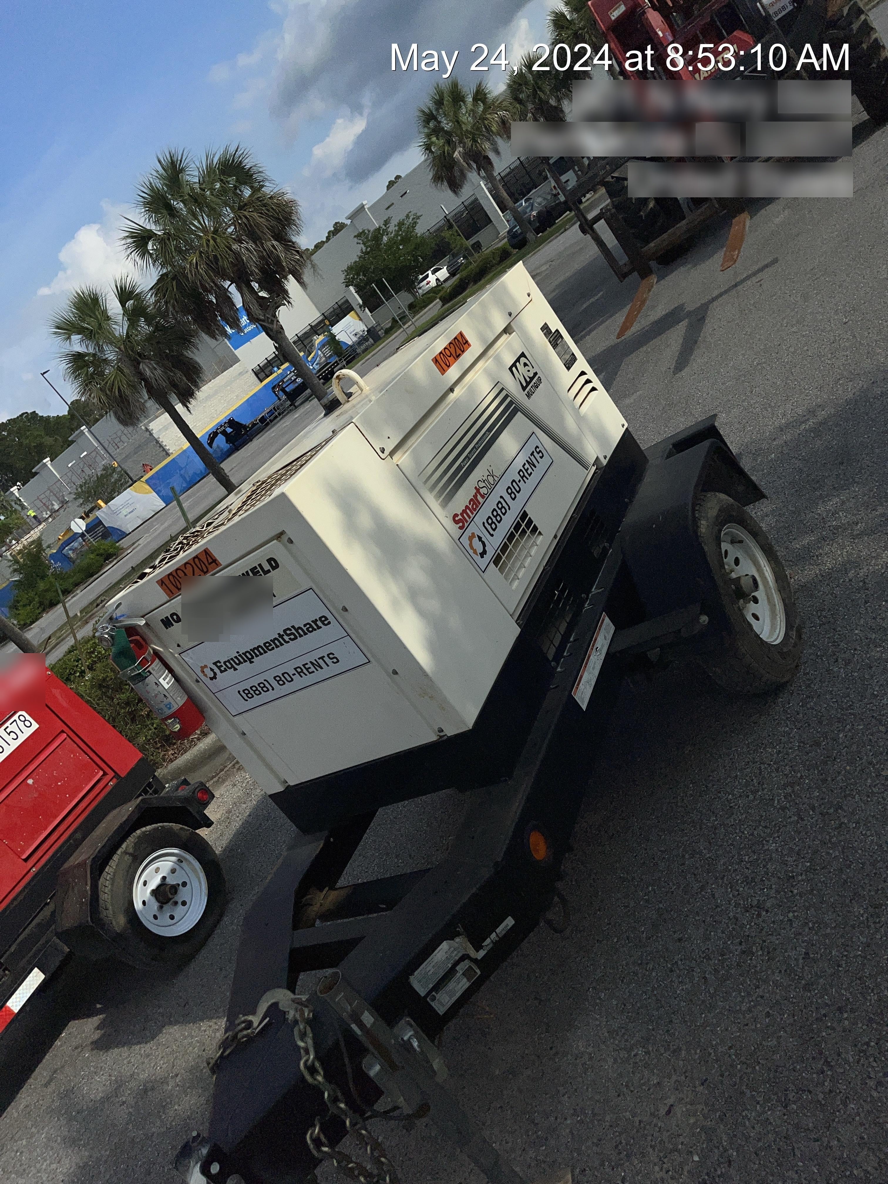 2020 Multiquip DLW400ESA4 400 amp Welder, 14kW, 120/240V, T4F Kubota, Trailer