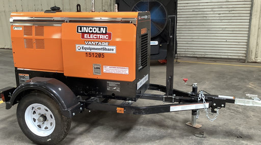 2021 Lincoln Electric Vantage 322 Vantage 322 Ready Pak 3 w/ Telematics & Decals, ORANGE (includes trailer, cable rack, fender light kit)