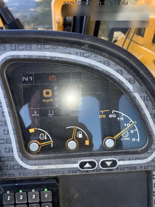 2020 JCB 510-56 Canopy, Solid Tires, Work Lights, Beacon, Aux Hydraulics, Back up Alarm, Lifting Eye, ES Decals