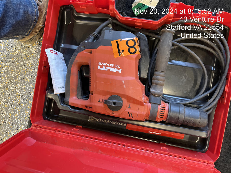 2021 HILTI TE 50-AVR