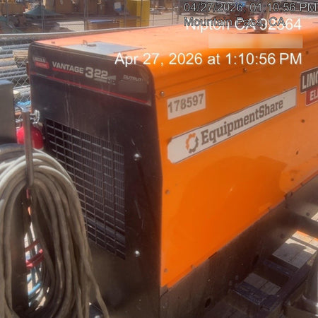 2021 Lincoln Electric Vantage 322 Vantage 322 Ready Pak 3 w/ Decals, ORANGE (includes trailer, cable rack, fender light kit) NO Telematics