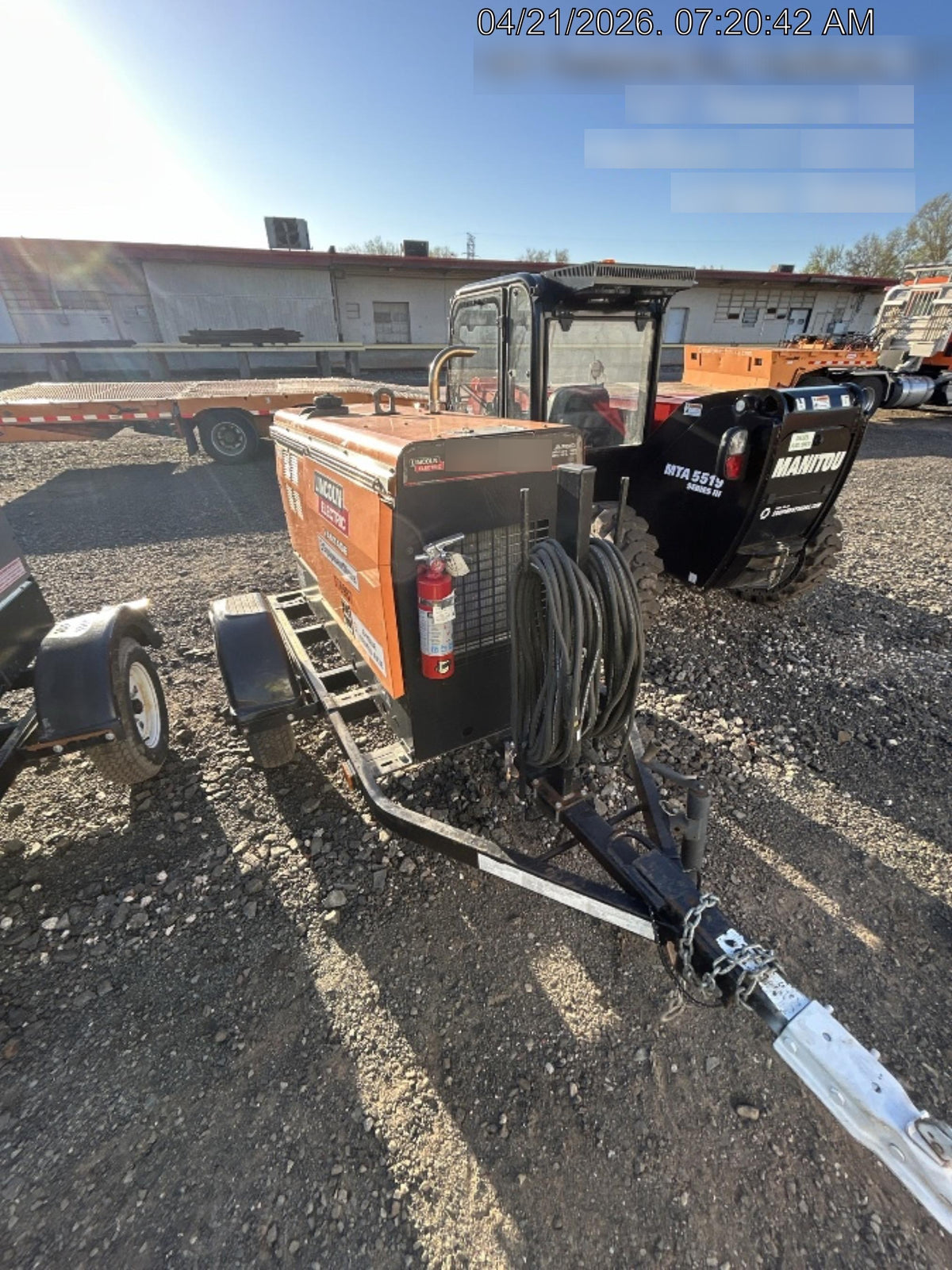 2021 Lincoln Electric Vantage 322 Vantage 322 Ready Pak 3 w/ Decals, ORANGE (includes trailer, cable rack, fender light kit) NO Telematics