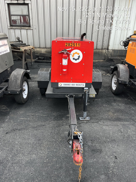 2022 Shindaiwa DGW400MDL Kubota D902 Engine, 23 HP, Dual Op Welder, Wire, Arc, Droop Stick, Tig, and CC Stick Functionality, Simulphase, 3 Phase and 1 Phase Gen Output, Single Axle NB Trlr, Slr Trckl Chrg 12V 12W, Fire Ext