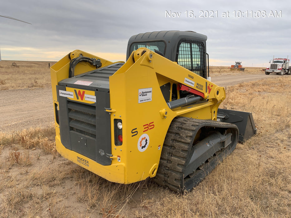 Wacker Neuson ST35 Dsl, Cab/Heat/AC, Rubber Track, Block Heaters, Hydraulic Coupler