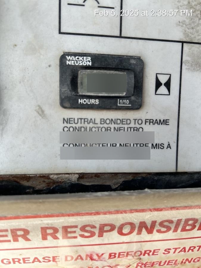 2017 Wacker Neuson LTV6L-MH Wacker Neuson 6 kW Towable Light Generator