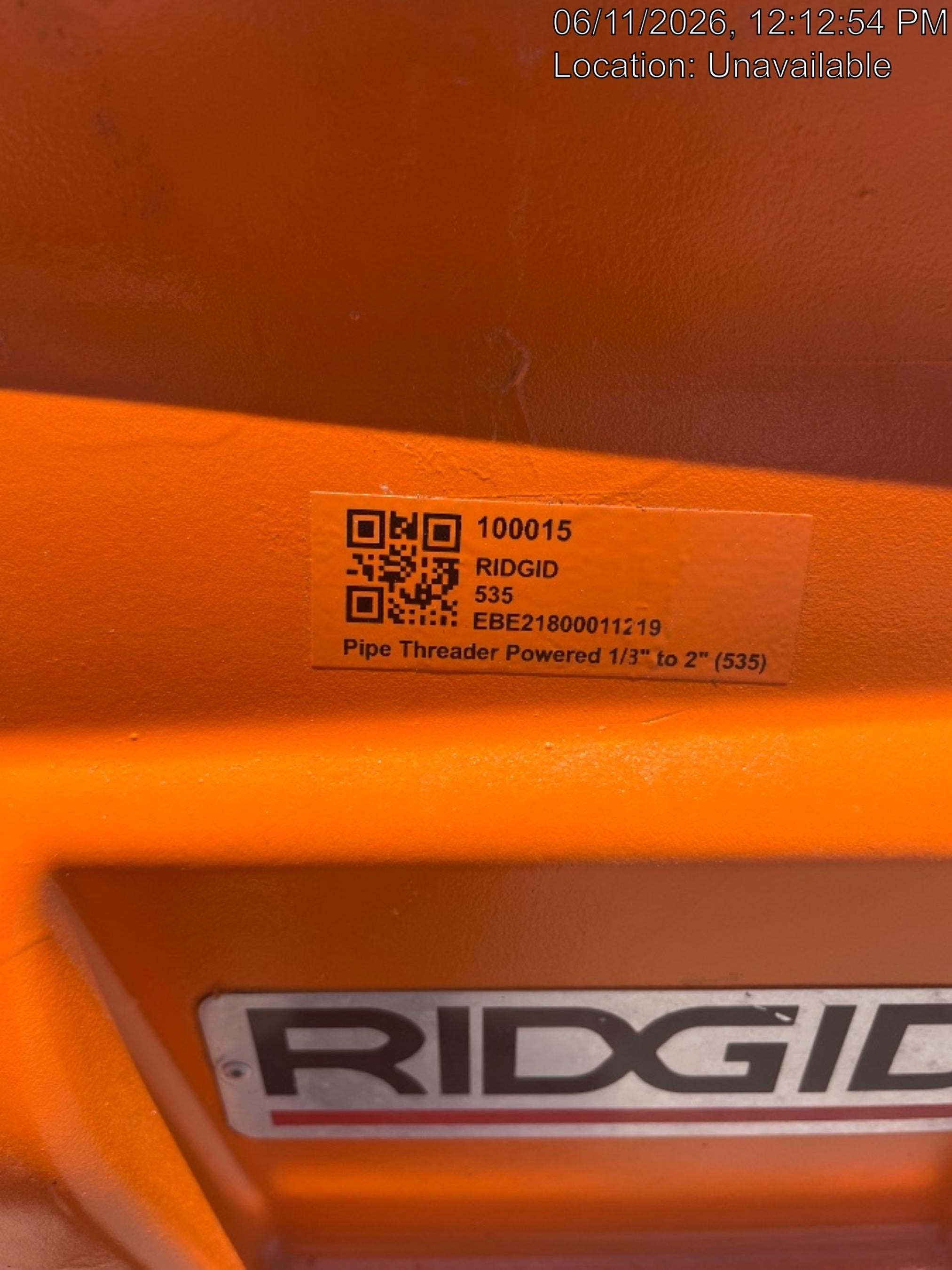 2020 RIDGID 535