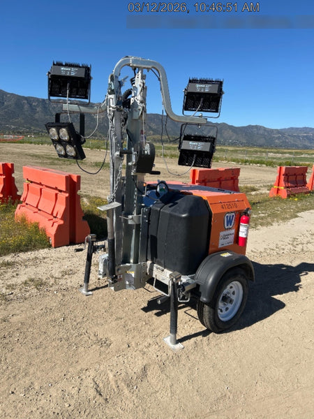 2024 Wanco WLTT-4MM4K Diesel, Deep Sea Controller, Shore Power Plug, Auto Start, (4) 350W LED Floodlights, 4kW Generator, 60 Gal Fuel Tank, 2" Ball, T3