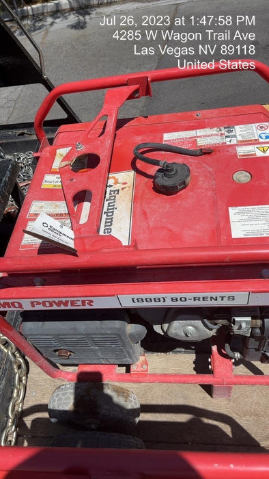 2020 Multiquip GA6HR Gen 6kW Honda GX340 GFCI Wheel Kit