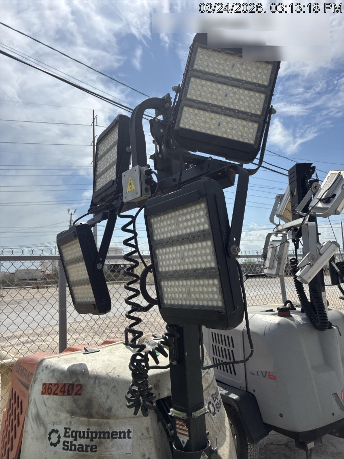 2023 Generac MLT2 Diesel, Flex Switch 120V Input, Powerzone Controller, 
(4) 320W LED Lights, 4kW Generator, 39.9 Gal Fuel Tank, 2" Ball, T3