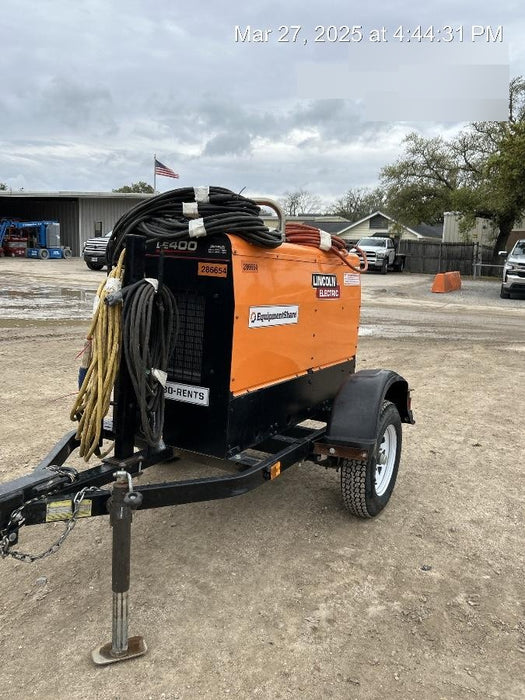 2022 Lincoln Electric LE400 Kubota V1505, Trlr, Cable Rack, Light Kit, ES Decals, T3