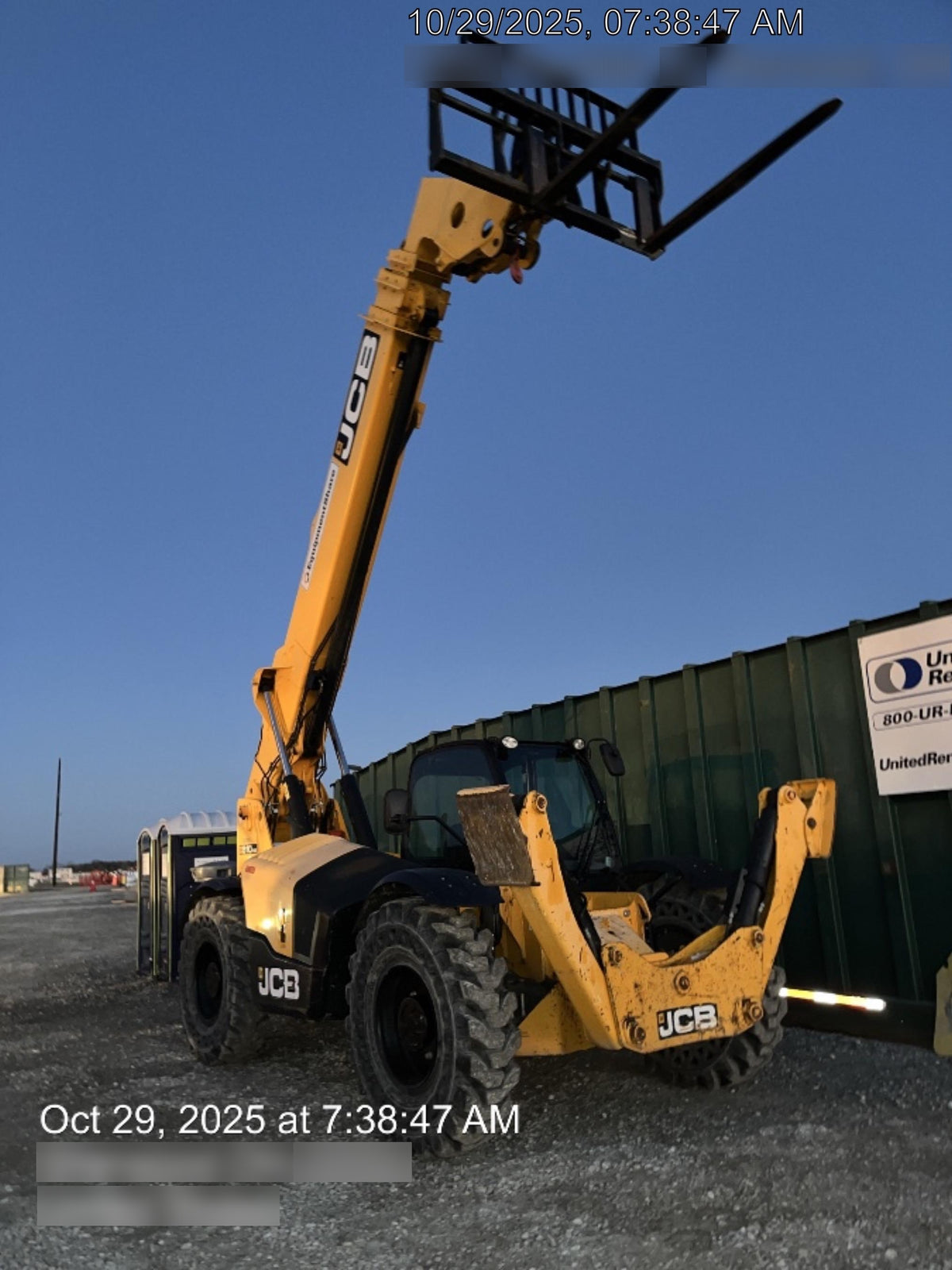 2020 JCB 510-56 Cab/Heat/Air, Solid Tires, Work Lights, Beacon, Aux Hydraulics, Back up Alarm, Lifting Eye, ES Decals