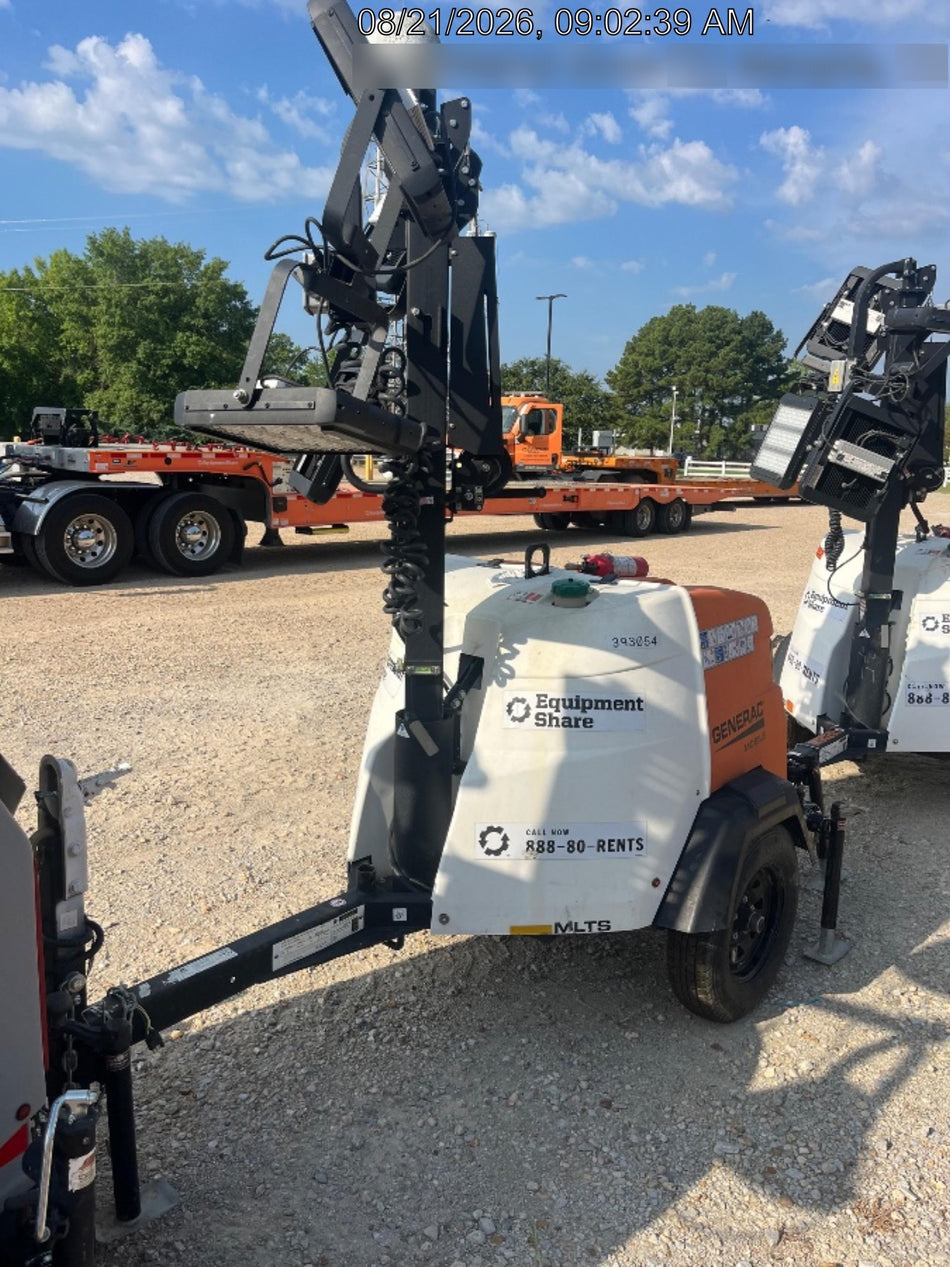 2024 Generac MLT2 Diesel, Flex Switch 120V Input, Powerzone Controller, 
(4) 320W LED Lights, 4kW Generator, 39.9 Gal Fuel Tank, 2" Ball, T3