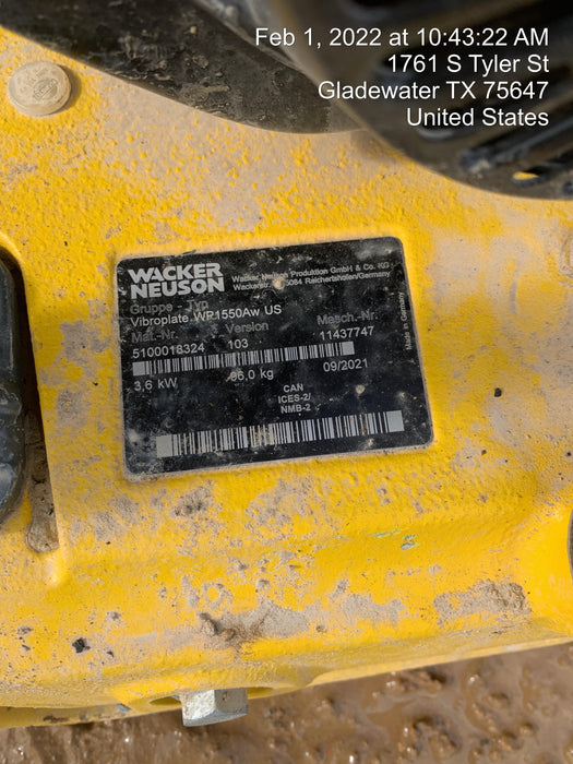 2022 WACKER NEUSON WP1550AW