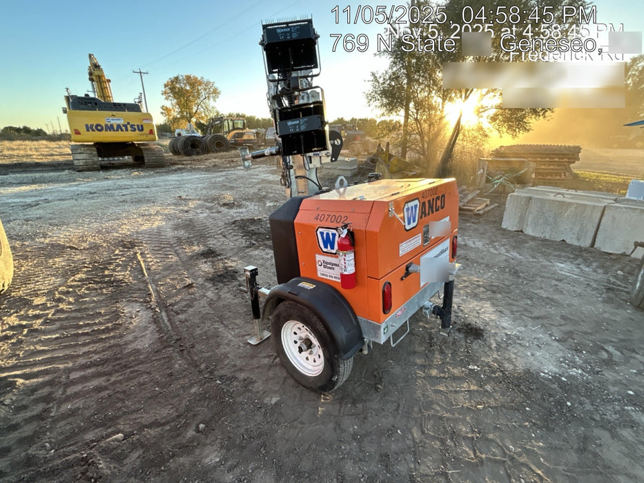 2024 Wanco WLTT-4MM4K Diesel, Deep Sea Controller, Shore Power Plug, Auto Start, (4) 350W LED Floodlights, 4kW Generator, 60 Gal Fuel Tank, 2" Ball, T3