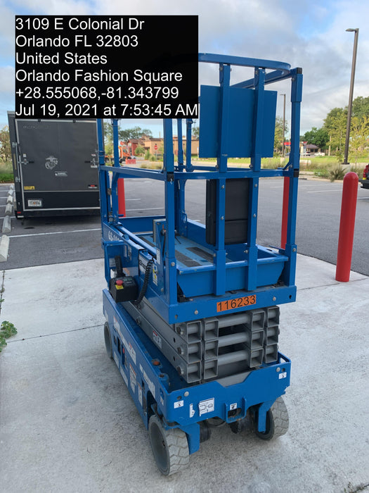 2020 Genie GS-1930 Solid Non Marking Tires, Beacon, Folding rails with half height swing gate