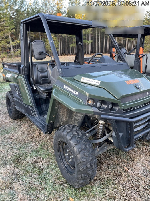 2021 Yanmar YU1000 Canopy, Steel Wheel, Poly WindShield, Beacon, Backup Alarm