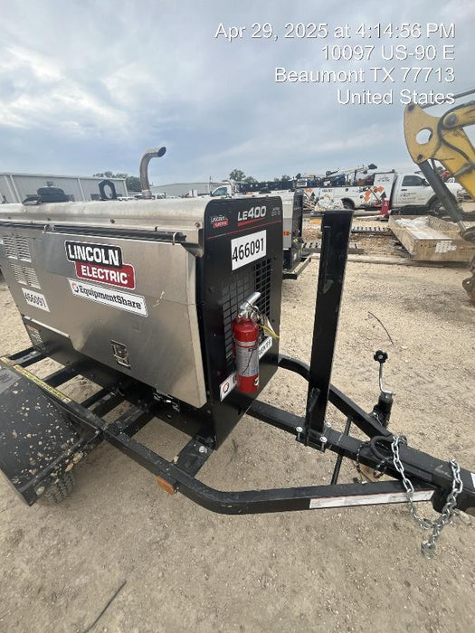 2024 Lincoln Electric LE400 Kubota V1505, Trlr, Cable Rack, Light Kit, ES Decals, T3