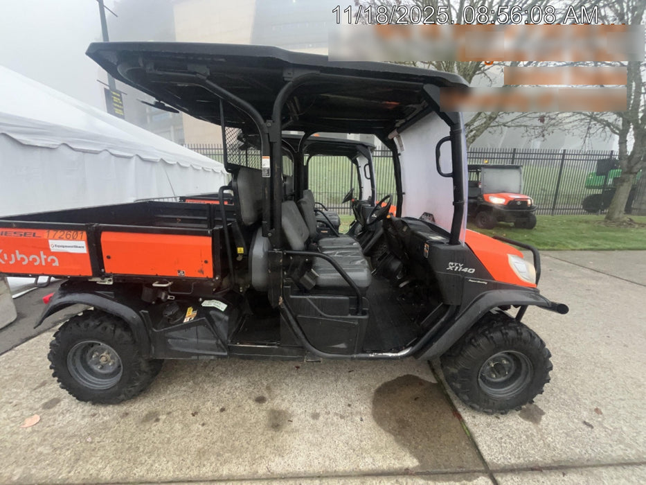 2022 Kubota RTV-X1140W-H Plastic Canopy, Windshield Acrylic Clear, LED Strobe Light, Wire Harness Kit, Back up Alarm
