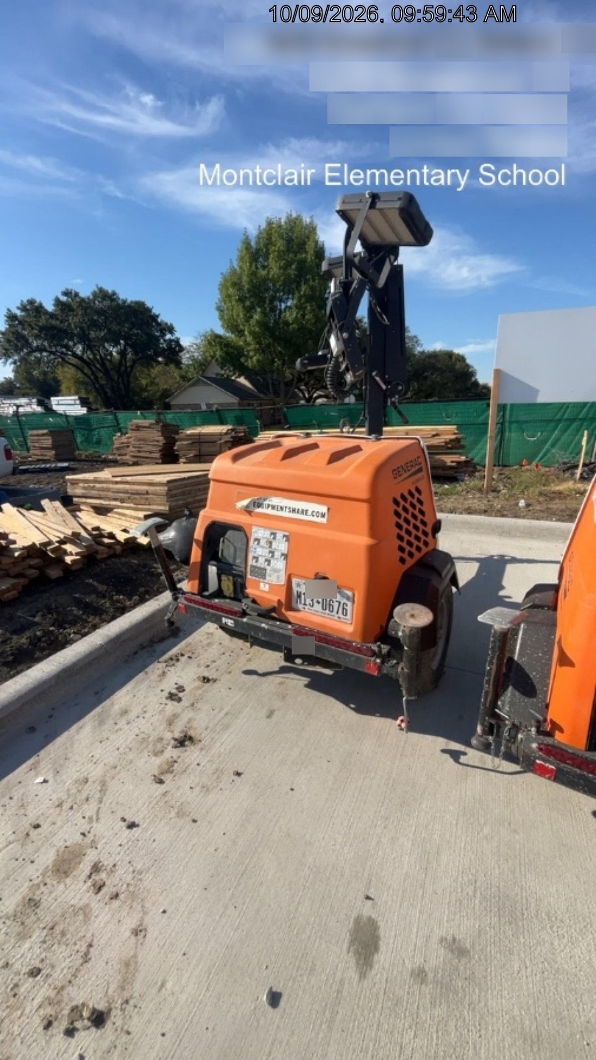 2023 Generac MLT2 Diesel, Flex Switch 120V Input, Powerzone Controller, (4) 320W LED Lights, 4kW Generator, 39.9 Gal Fuel Tank, 2" Ball, T3