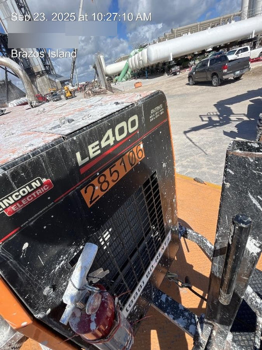 2022 Lincoln Electric LE400 Kubota V1505, Trlr, Cable Rack, Light Kit, ES Decals, T3