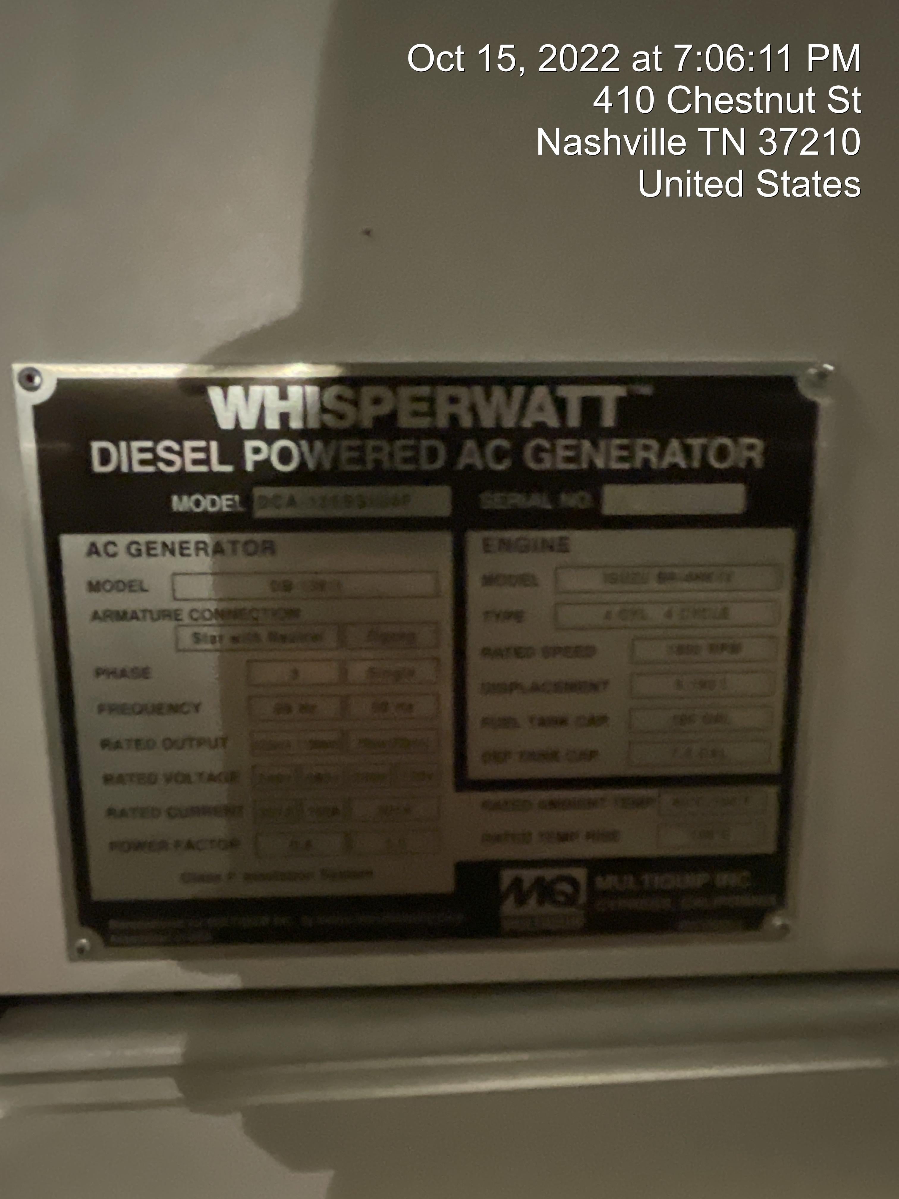 2022 MULTIQUIP DCA125