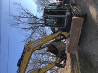 Wacker Neuson ET90 Cab, Long Dipperstick, Track, Bucket