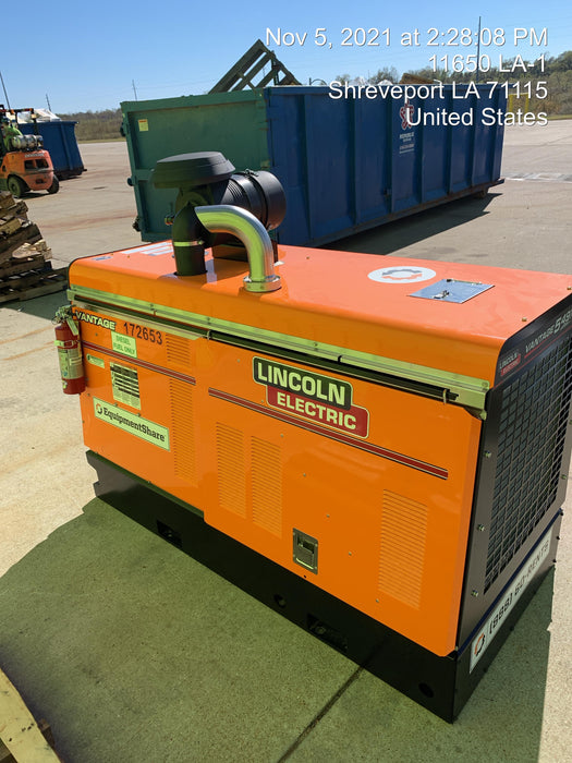 2021 Lincoln Electric Vantage 549X Ready Pak 3, ORANGE (includes trailer, cable rack, fender light kit)