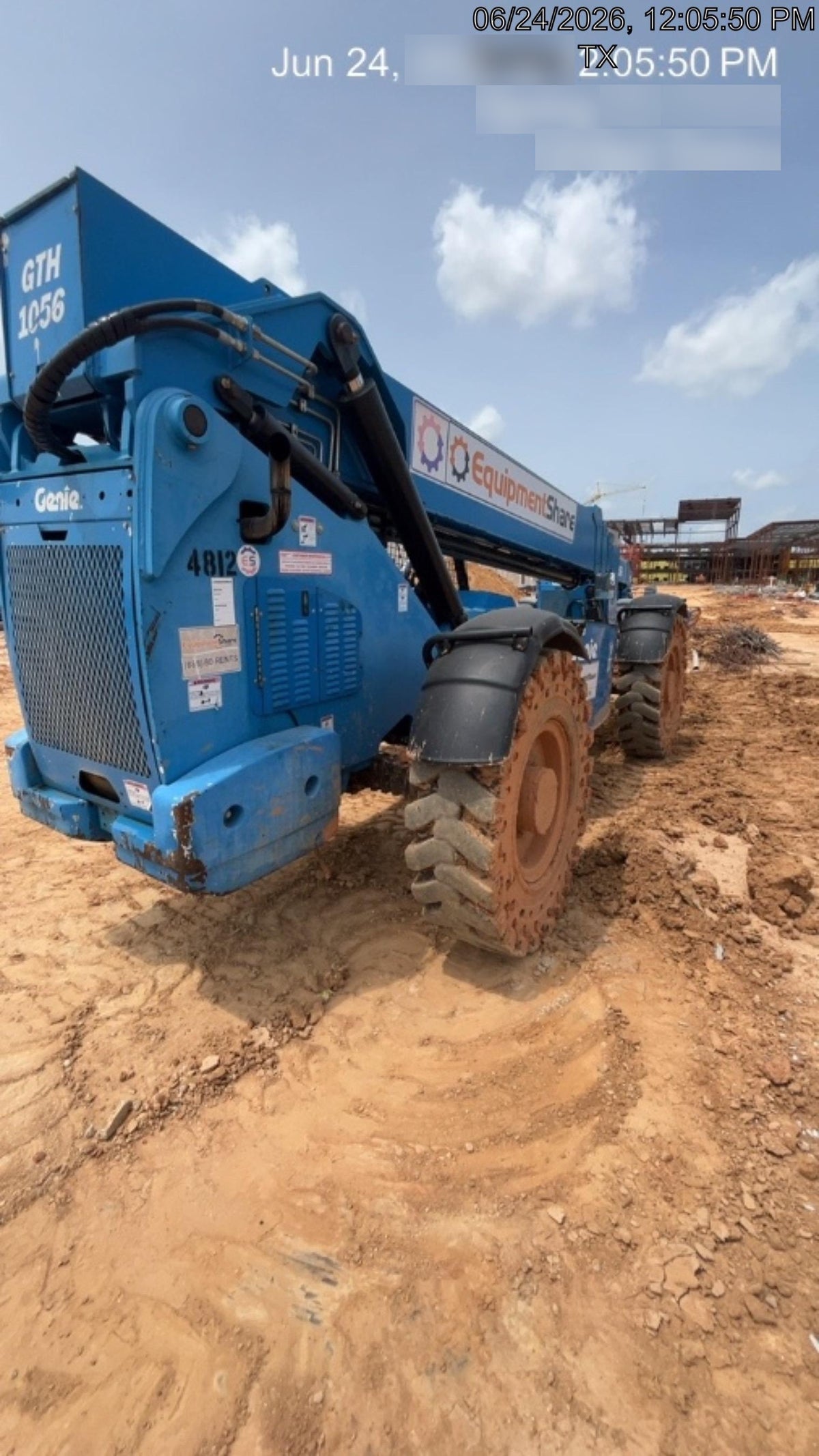 2017 Genie GTH-1056 Genie GTH1056, Solid Tires, 60" carriage, Light Kit, Open ROPS