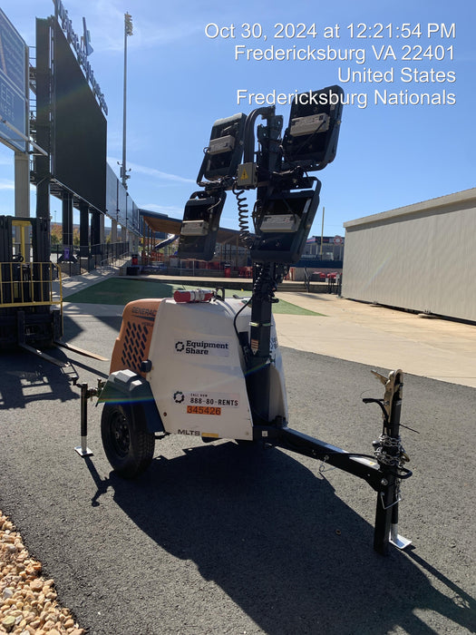 2023 Generac MLT2 Diesel, Flex Switch 120V Input, Powerzone Controller, (4) 320W LED Lights, 4kW Generator, 39.9 Gal Fuel Tank, 2" Ball, T3