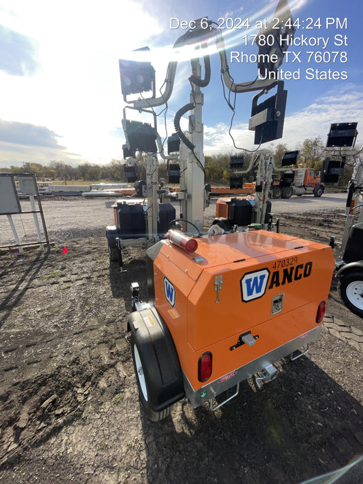 2024 Wanco WLTT-4MM4K Diesel, Deep Sea Controller, Shore Power Plug, Auto Start, (4) 350W LED Floodlights, 4kW Generator, 60 Gal Fuel Tank, 2" Ball, T3