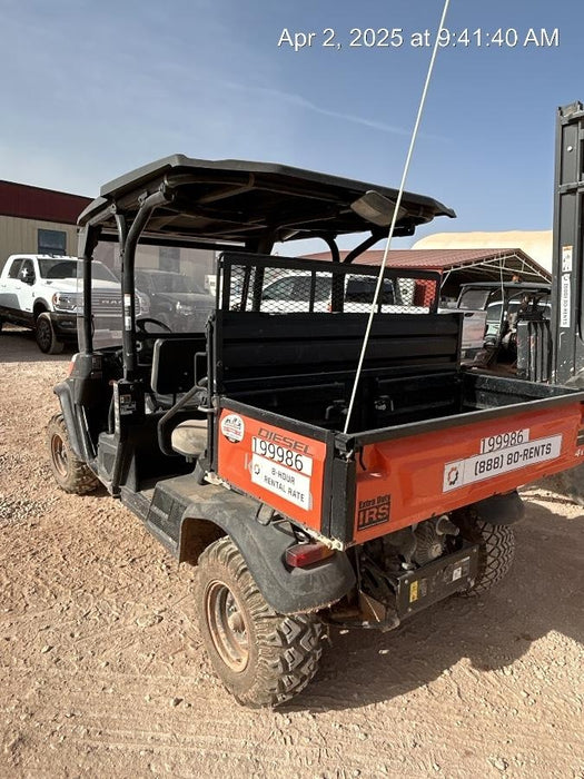 2022 Kubota RTV-X1140W-H Plastic Canopy, Windshield Acrylic Clear, LED Strobe Light, Wire Harness Kit, Back up Alarm