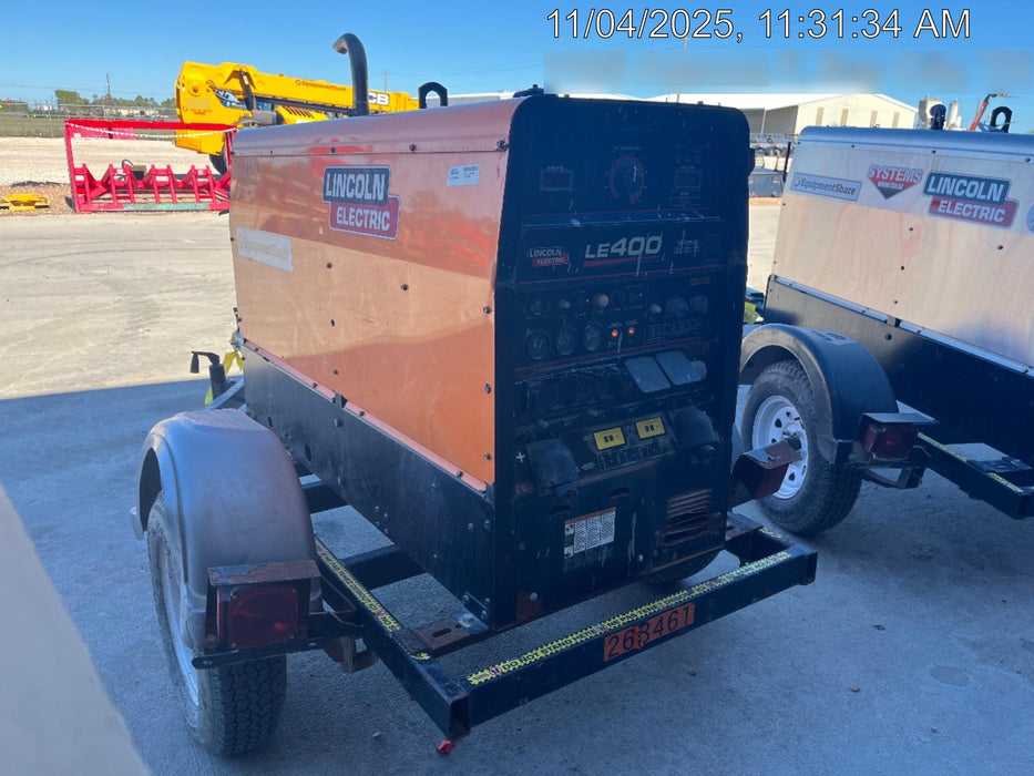 2022 Lincoln Electric LE400 Kubota V1505, Trlr, Cable Rack, Light Kit, ES Decals, T3