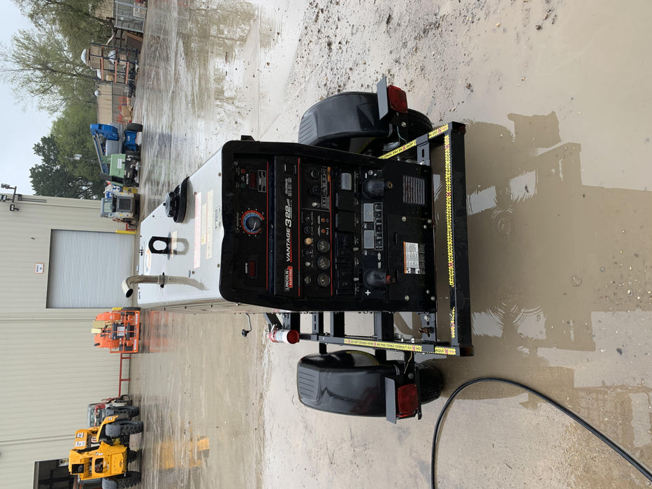 2019 Lincoln Electric Vantage 322 Lincoln Vantage 322 Welder w/Trailer, Light Kit, Cable Rack