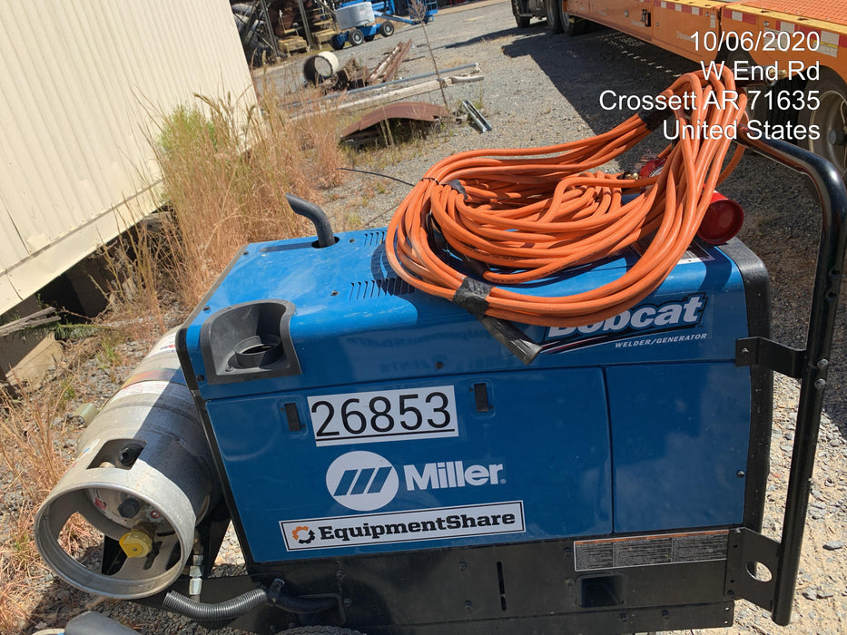 2019 Miller Electric BOBCAT 250 LP/Propane, Running Gear, Tank Bracket, Hose