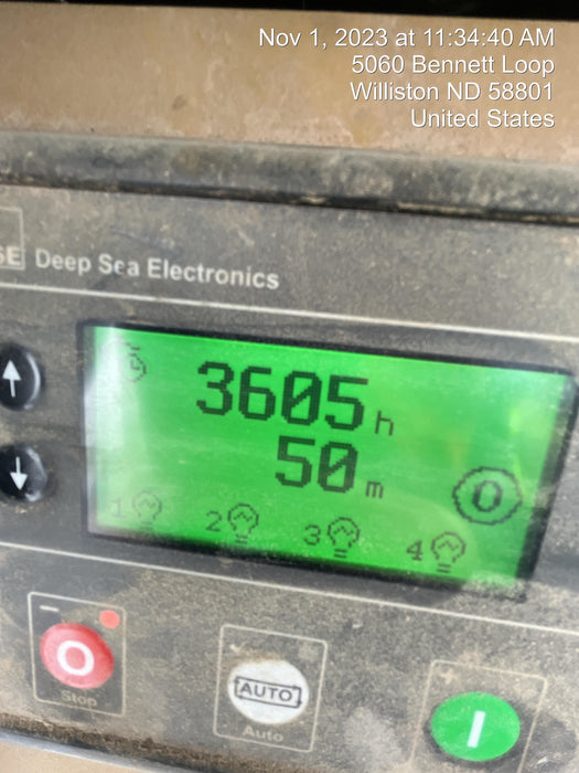 2022 Allmand NLV3GR (4) LED Light Fixture 350W, 23' Vertical Mast, 3kW Prime, Towable, Deep Sea L401, Leveling Jacks, Yanmar T4F 5.8hp