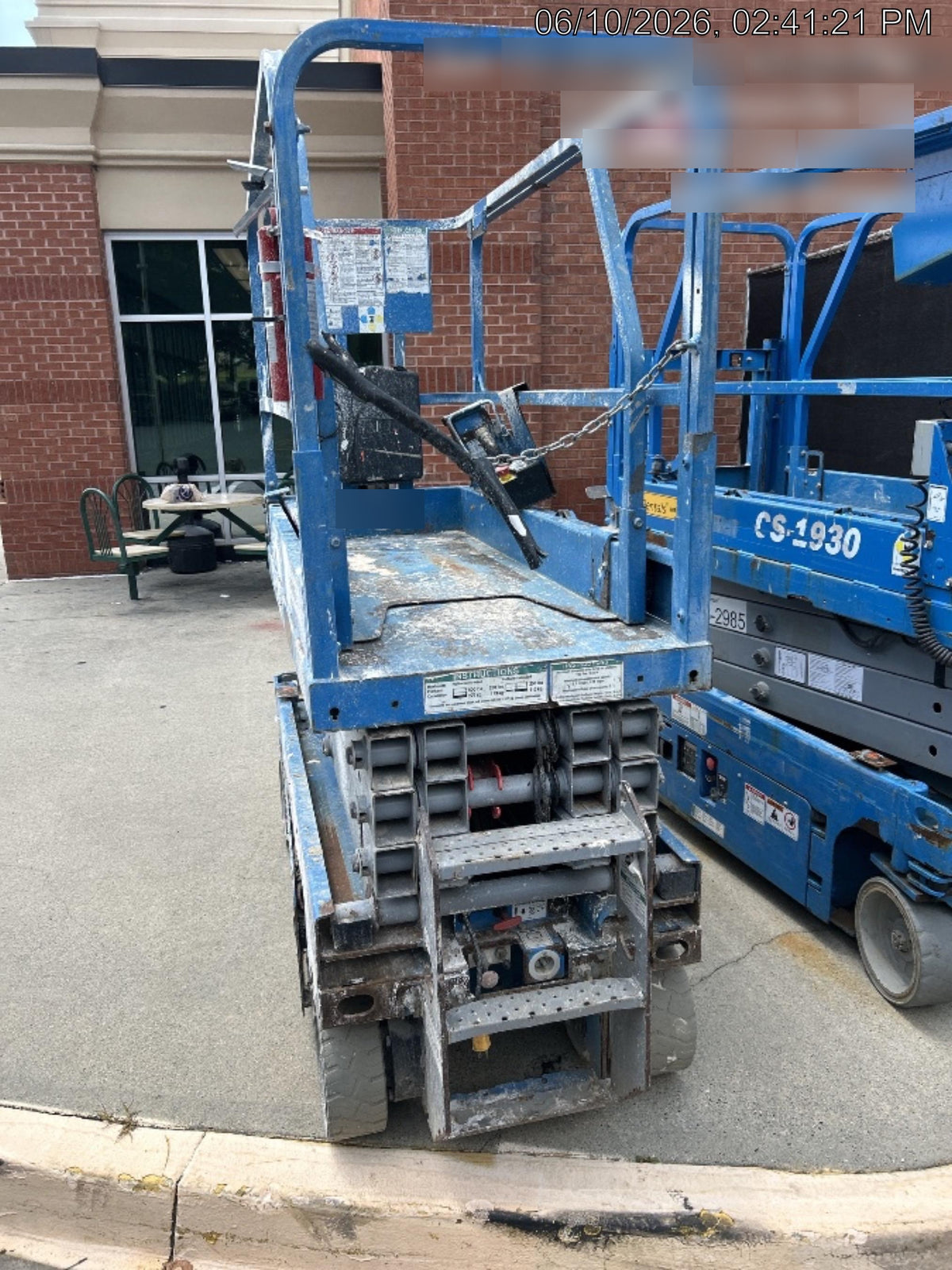2019 Genie GS-1930 Fixed rails with chain Entry