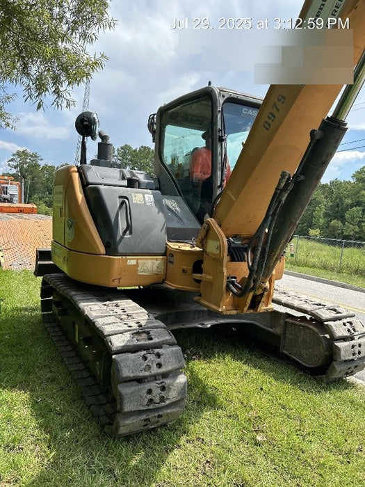 2015 Case CX80C CLOSED CAB, A/C, RUBBER TRACKS PADS, 7'-2" ARM