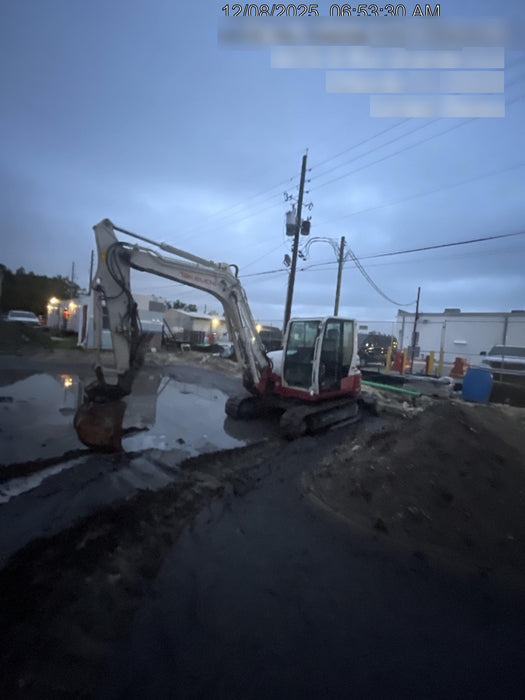 2019 Takeuchi TB290 Cab, AC, Rubber Tracks, Dozer Blade, Travel Alarm, Control Pattern Change Valve, Auxiliary Hydraulics w/18" Quick Coupler Bucket with teeth, 6.2 cu. ft. capacity/24" Quick Coupler Bucket with teeth, 8.6 cu. ft. capacity/36" Quick Coupler Bucket with teeth, 13.4 cu. ft. capacity, Quick Coupler, Hydraulic Thumb Installed